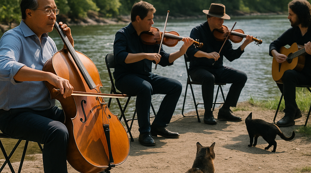 Yo-Yo Ma Is Just One Of Many Musicians Performing Along The Los Angeles River These Days