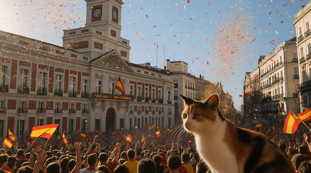 ¡Una locura! Se desatan los festejos españoles