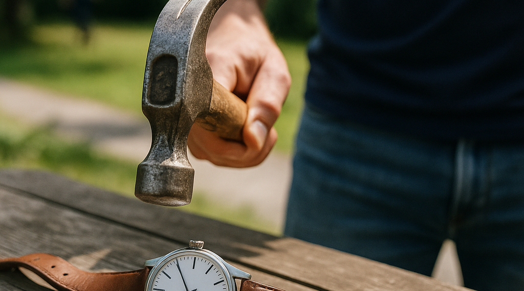 The Coolest Thing You Can Do to a Watch? Hammer It