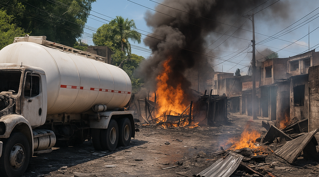 Explota pipa en Cuernavaca; deja 20 heridos y casas dañadas
