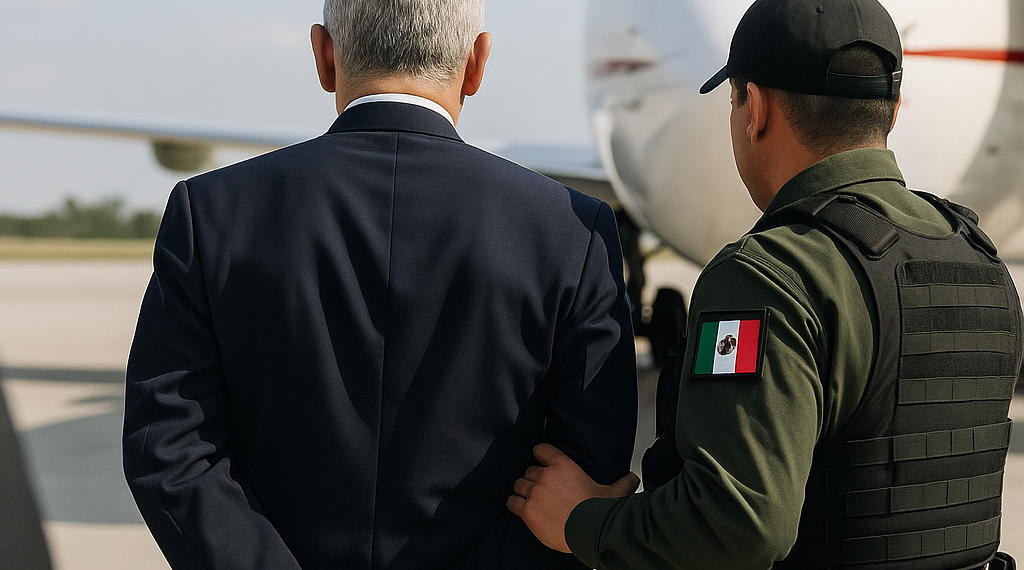 Trasladan a Contralmirante Farías a México