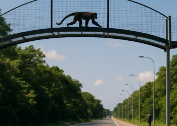 8 puentes colgantes y 15 meses sin atropellos: así es el programa amazónico que protege a los primates de Brasil