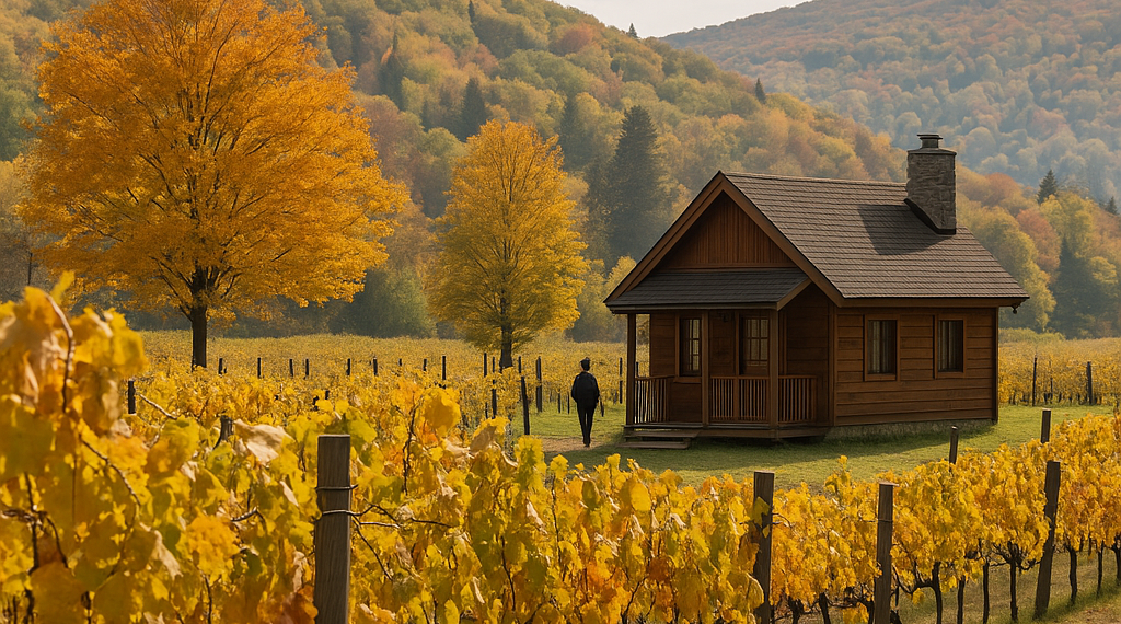 9 Best Places to Travel in Fall, From Upstate Cabins to French Vineyards