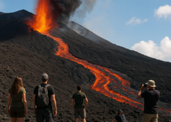 Preocupación en Sicilia por los centenares de turistas a escasos metros de ríos de lava tras la erupción del Etna