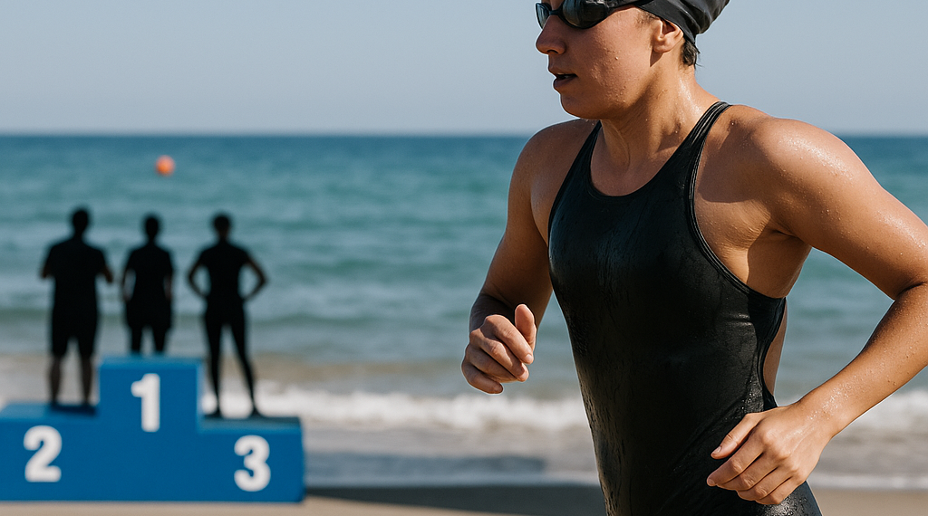 Ángela Martínez roza el podio en los 10 kilómetros en aguas abiertas
