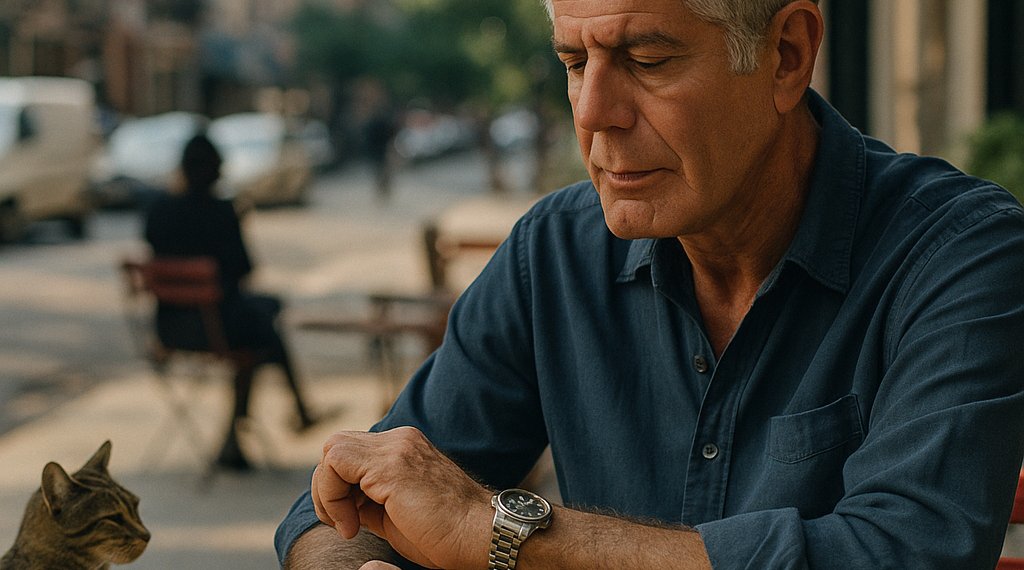 Anthony Bourdain Wears the Perfect Chef's Watch in 'Tony'