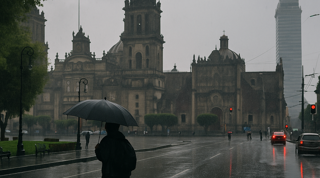 Prevén domingo lluvioso en CDMX tras granizo e inundaciones
