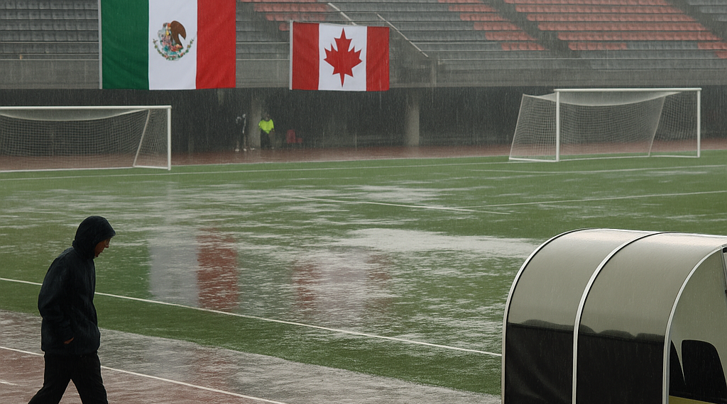 Se retrasa duelo México-Canadá  por tormenta eléctrica