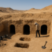 The first tomb contains a square shaft about 3 meters deep, leading to two burial chambers