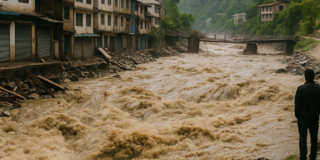 Impactantes imágenes de la repentina riada que ha arrasado el paso fronterizo entre Nepal y China