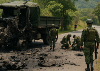 Atentado guerrillero deja 14 heridos en Colombia a días de la investidura presidencial