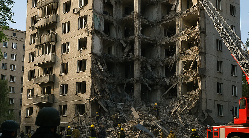 Doce muertos y 34 heridos en un ataque nocturno ruso contra Kiev