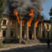 Russian Strike Causes Fire at Ukraine's Kherson Regional Art Museum