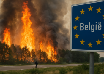 Bélgica combate su mayor incendio forestal mientras las llamas amenazan la frontera con Alemania