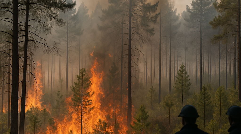 Bélgica combate su mayor incendio forestal mientras las llamas amenazan la frontera con Alemania