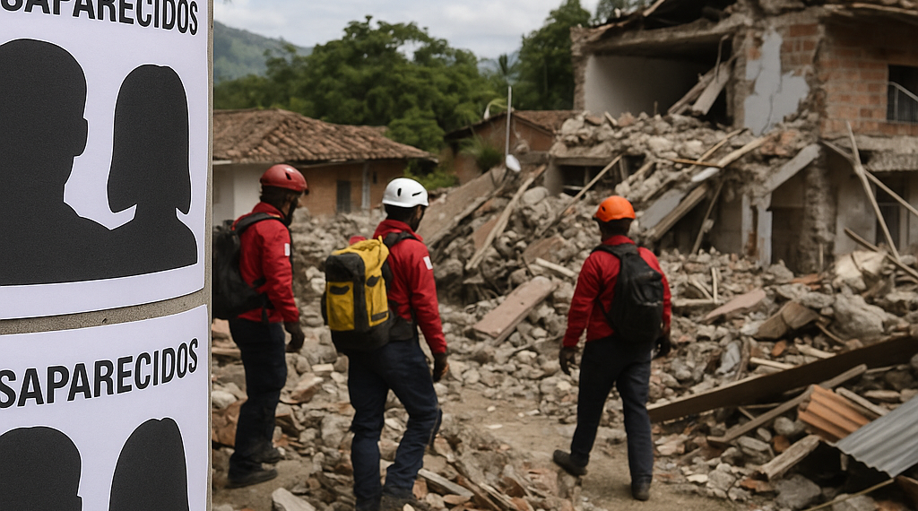 Buscan en Colombia a pareja mexicana extraviada tras sismo