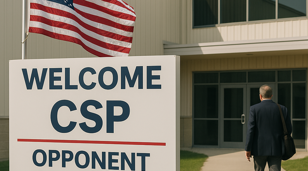 Recibe CSP a Ferguson, crítico de aranceles de Trump