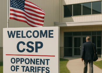 Recibe CSP a Ferguson, crítico de aranceles de Trump