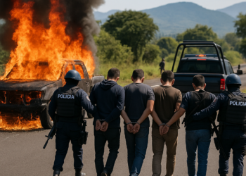 Caen criminales y familia  y arde Michoacán