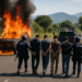 Caen criminales y familia y arde Michoacán