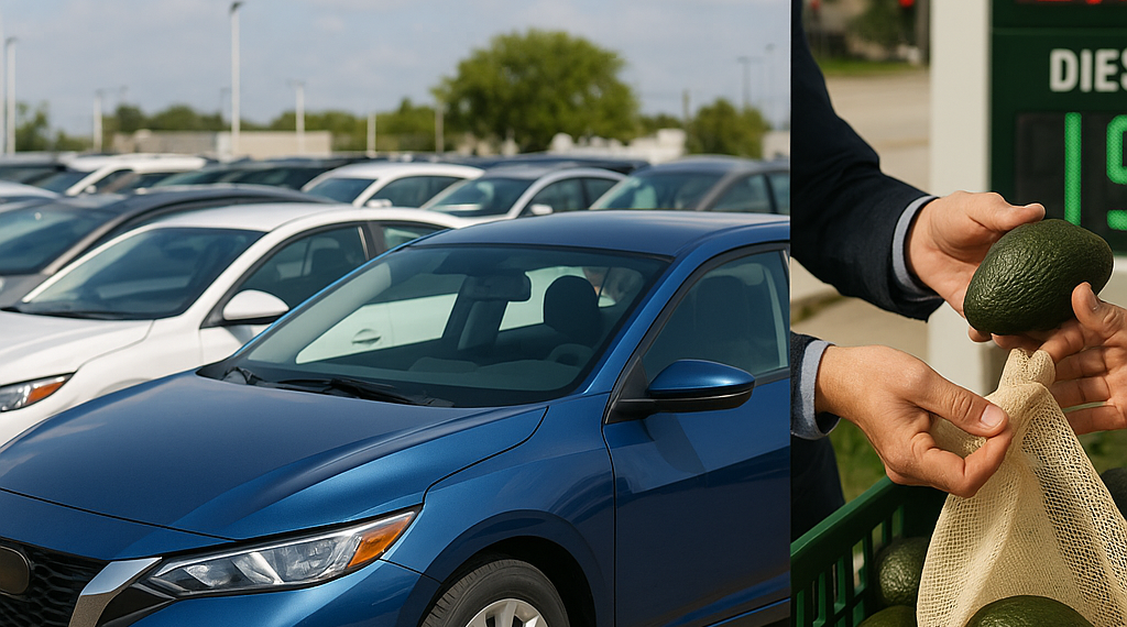 Autos Caen 9.7% por Aranceles, Baja la Inflación y Reactivan envío de Aguacate a EU