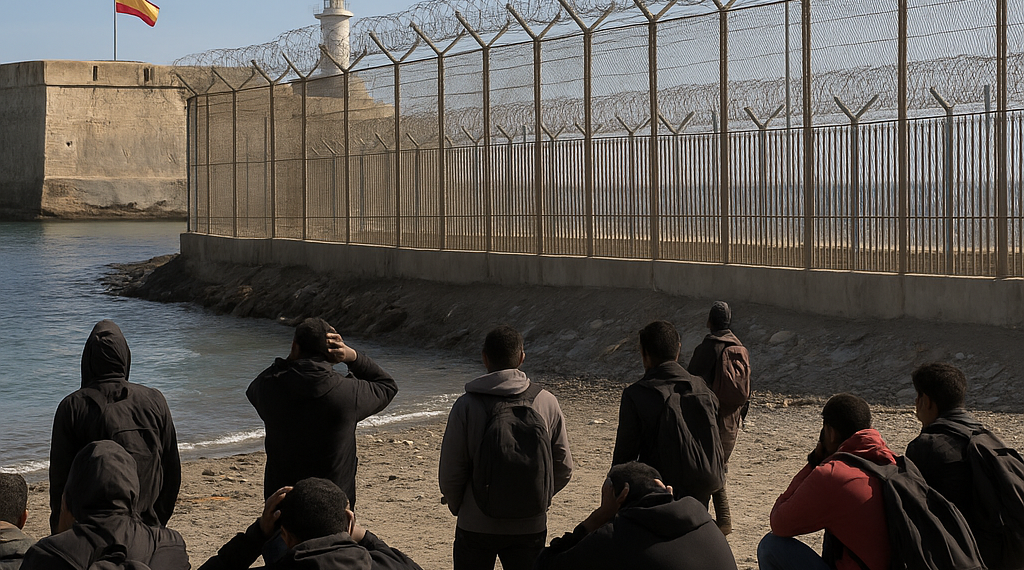 Estiman que de 3 mil a 5 mil migrantes permanecen en Ceuta