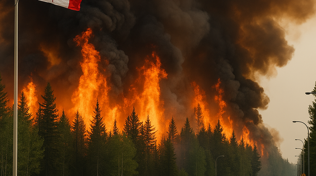 Canadá declara estado de emergencia por voraz incendio; hay más de 20 mil evacuados