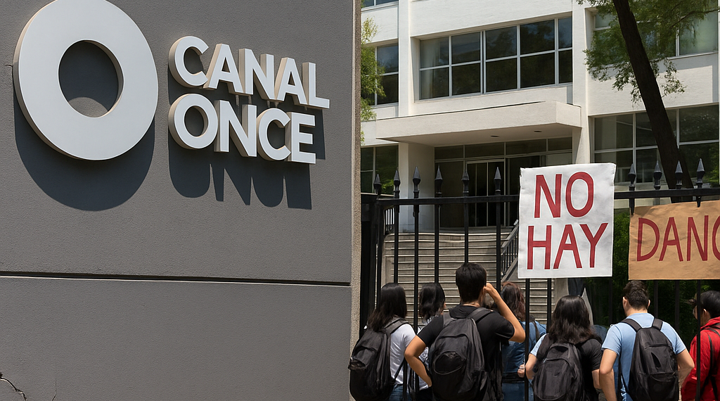 Denuncia Canal Once daños a videoteca; alumnos lo niegan