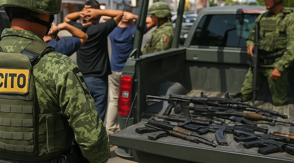 Detienen a 28 con arsenal durante operativo en Mazatlán