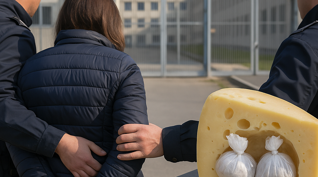 Detienen a una mujer en Italia por esconder droga dentro de un queso para llevársela a su hijo en prisión