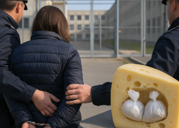 Detienen a una mujer en Italia por esconder droga dentro de un queso para llevársela a su hijo en prisión