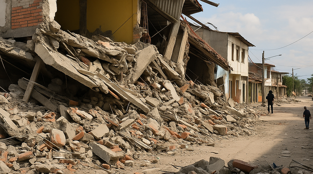 Provoca desastre sismo en Colombia