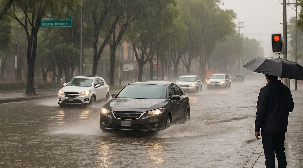 Provocan lluvias inundaciones en CDMX