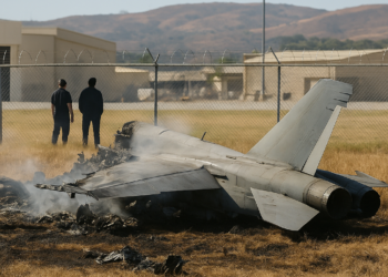 Avión de combate estadounidense se estrella cerca de una base militar en California