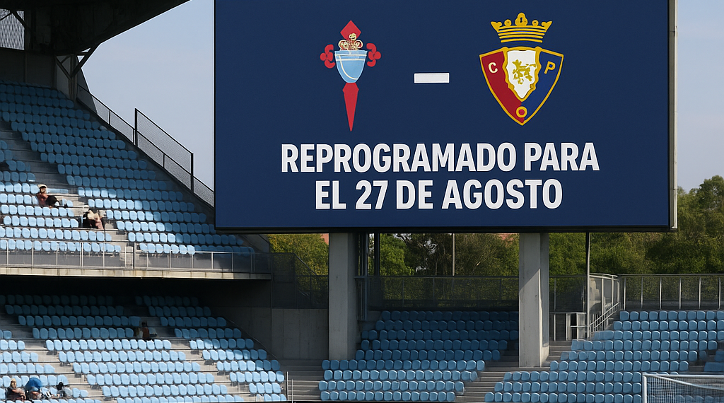 El Celta-Osasuna se aplaza al día 27 de agosto