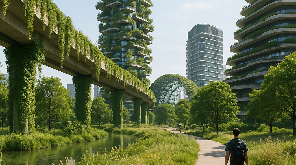 In solarpunk cities of the future, tech follows nature’s lead