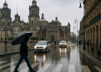 Pega lluvia al Centro de CDMX