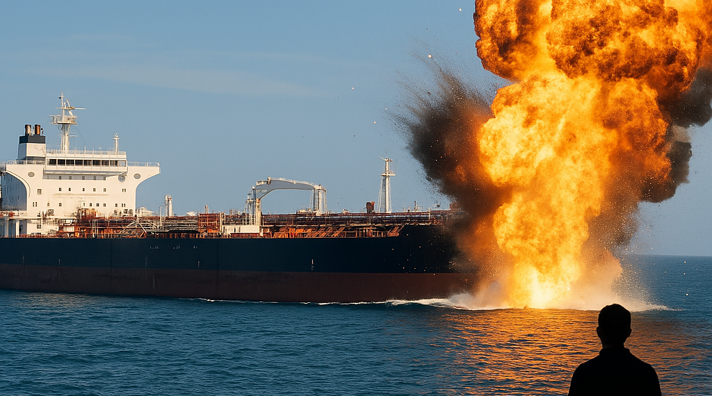 Tensión en el estrecho de Ormuz: reportaron una explosión cerca de un petrolero frente a las costas de Omán