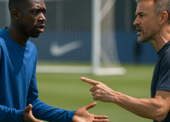 'Tensión' entre Dembélé y Luis Enrique