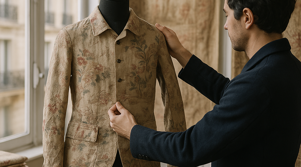 Meet the Parisian Designer Making Clothes Out of 200-Year-Old Fabric