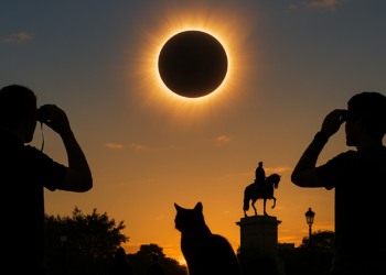 Observan en España eclipse solar total