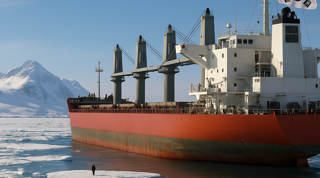 Corea del Sur envió su primer buque portacontenedores a través del Ártico para probar “una alternativa” a las rutas marítimas de Medio Oriente