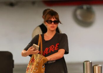 Dakota Johnson Wears an Old Favorite Slogan Shirt for a New Era