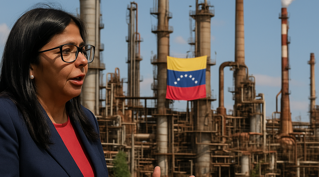 Delcy Rodríguez confirma "histórico" acuerdo petrolero entre Venezuela y EU