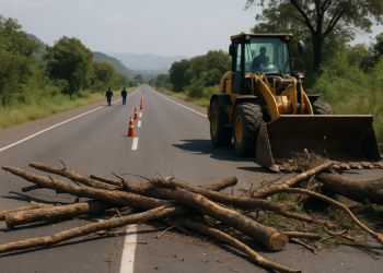 Liberan 26 puntos carreteros en Michoacán tras bloqueos
