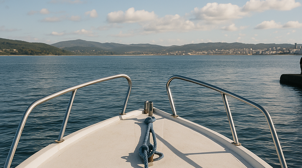 Desde la cubierta de un barco