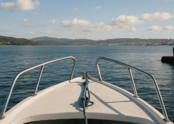 Desde la cubierta de un barco