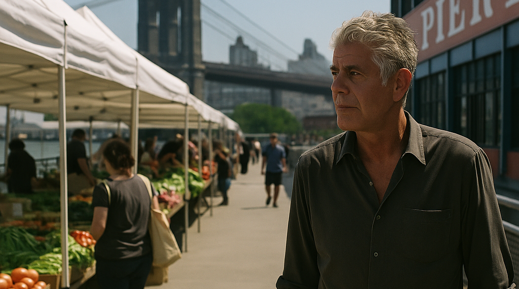 From the Archives: How Anthony Bourdain Brought a Food Hall to New York's Waterfront