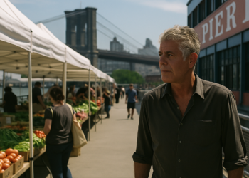 From the Archives: How Anthony Bourdain Brought a Food Hall to New York's Waterfront