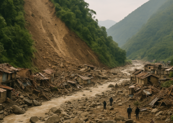 Dejan deslaves al menos 95 muertos en Nepal